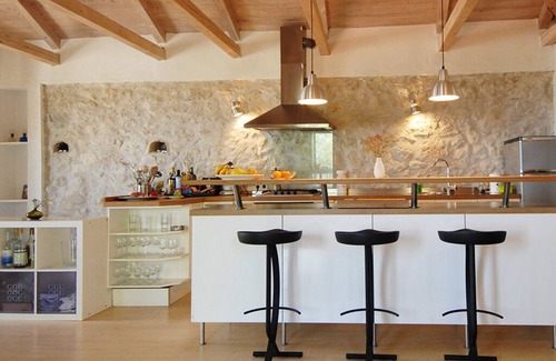 Kavallos Villa | Stylishly renovated stone villa w/fantastic sea view