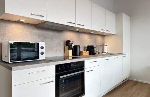 Kostheim Apartment | SUITE4ME - Balkon I Küche I Waschmaschine I Mainz-Kostheim