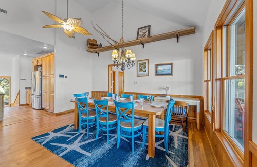 Buxton House | SUMMER SAVINGS-Soundfront Dog Friendly w Hot Tub, Elevator, Private Sound Access