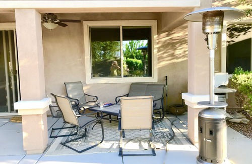 Indio House | Sun City Shadow Hills, 2BR House, Golf, stylish home & yard, South Facing