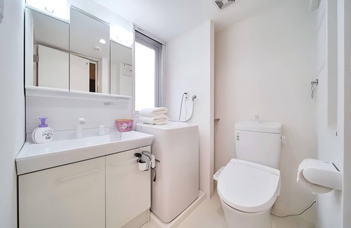 Noda Apartment | Sunny 3 - guest American - style Osaka apt.Private bath, kitchen. Unit 101.