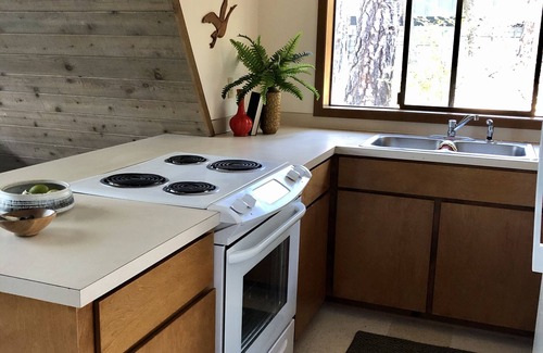 Hayden Lake Cabin | Sunny Lakefront A-Frame cabin, Private dock, sunset views & pet friendly!