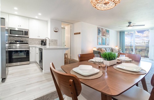 Townsite Condo | Sunset Harbor and Ocean Views, Modern Coastal Design, Beachfront Resort