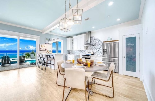 Laguna Beach Estates House | Sunset! Incredible Gulf Front 9Br home sleeps 26 w private pool.