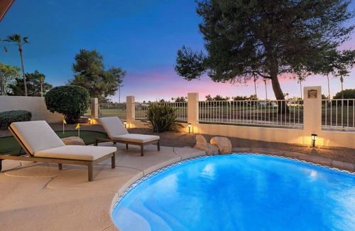 Arrowhead Ranch House | Sunset Oasis: 4 Bed Retreat w/Pool Heating Included! Stunning Golf Course Views