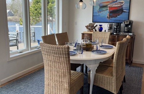 South Yarmouth House | Sunset Point - Spacious 4-BR Long Pond House w/private swimmable beach & AC