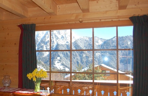 Leysin Ski Chalet | Superb Chalet with stunning mountain views, large garden, close to ski lifts
