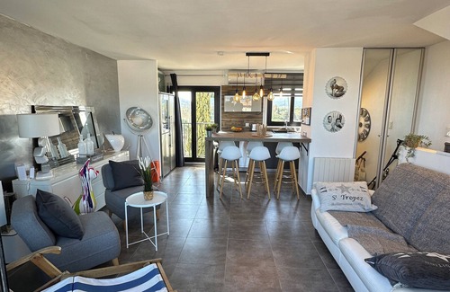 Port Cogolin Apartment | Superbe Triplex vue Panoramique Golfe de st Tropez