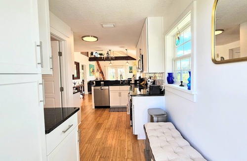 Vilano Beach House | Surfside Oasis ~Tropical Pool! Walk to the Beach! Beautiful Setting. Bikes Included!