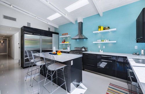 Vista Las Palmas House | Swank House! Midcentury Designer Showplace! 4 Master Suites! Pool! Spa! Mt Views