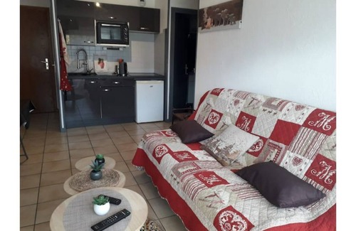 Sallanches Apartment | T2 33 m² with balcony facing Mt Blanc, wifi, quiet area, free parking.