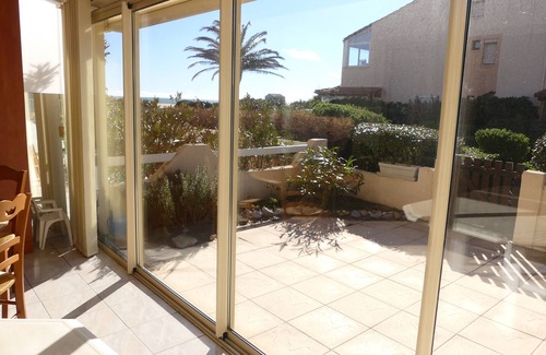 Les Ayguades Apartment | T2 sea view garden level direct access to Les Ayguades Gruissan beach