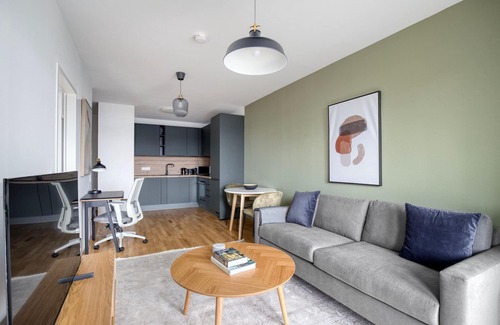 Wieden Apartment | Tasteful Favoriten 1BR w/Sauna, Balcony & Co-Working, by Blueground