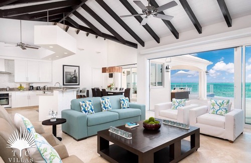 Blue Mountain House | TC Villas -Villa MaryJane -Private Tidal Beach w. Infinity Pool & Hot Tub