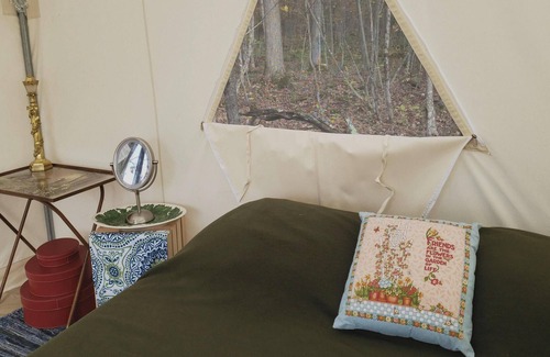 Argyle RV Rental | Tentrr Signature Site - The Magic Glamp Luxury in the Woods of Upstate NY with L