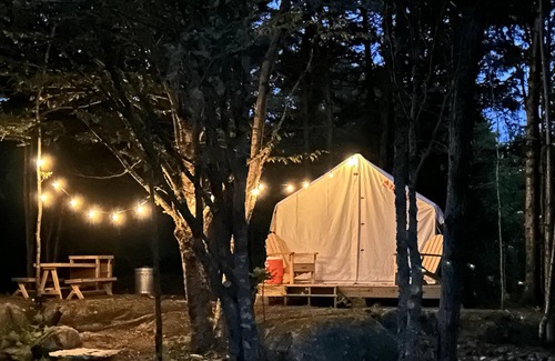 Searsport RV Rental | Tentrr Signature Site - The Ledge at Teakettle Spring Farm