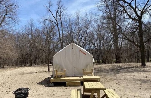 Cass County RV Rental | Tentrr State Park Site - Nebraska Louisville SRA – Riverview B – Single Camp