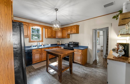 Browerville House | The Blue Farmhouse | Peaceful 10 Acres