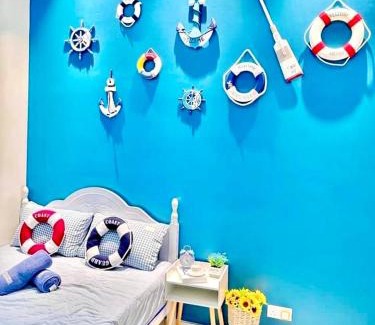 Sungai Pelek House | The Blue Memories Homestay with Mediterranean Style