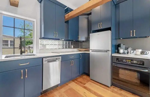 Rockport Apartment | The Bookstore · 2 Private Parking Spots · 2 King Beds · Downtown Rockport·