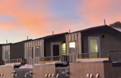 Silverthorne Villa | The Brass Stagg New Modern Row Home Roof Top Deck Firepit