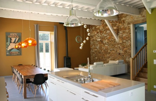 Cahuzac House | The coach-house of Castle Portos, Airconditioning, own heated swimming pool, 14p