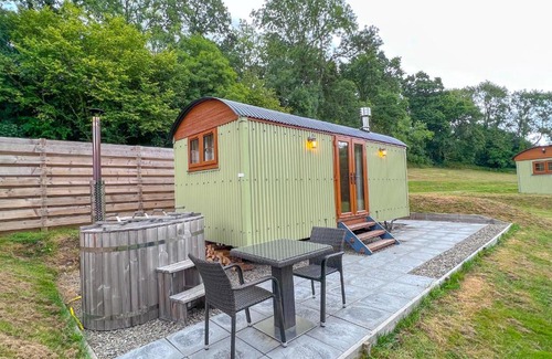 Llandysul Ski Chalet | The Daffodil Shepherd's Hut, Bluebell