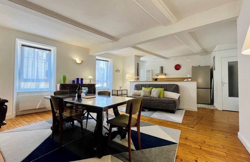Grandcamp-Maisy Apartment | The Duplex des Flots – Grandcamps Beach.