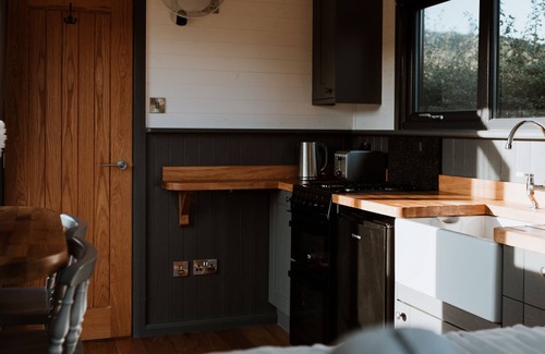 Guilsfield Cabin | The Ginger Nut - a shepherds hut with hot tub sleeping 2 guests