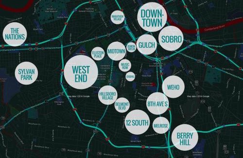 North Nashville House | The Little Blue Haus - Two Miles to Broadway