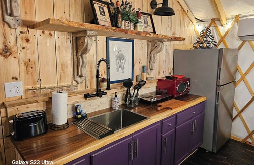 Gap Mills House | The Moon Shine Yurt on Potts Creek King Bed, Jacuzzi, Beach, by Paint Bank, VA
