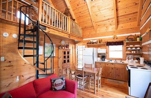 Otto Cabin | The Mountains are Calling! Visit Walnut Falls | Turnstone Log Cabins