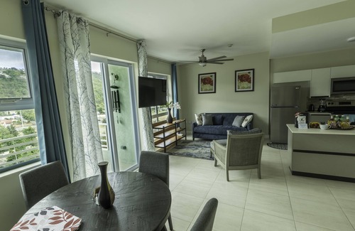 New Kingston Condo | "The Oasis" PH 1 BR with AC, WiFi, complimentary Netflix & 24/7 security.