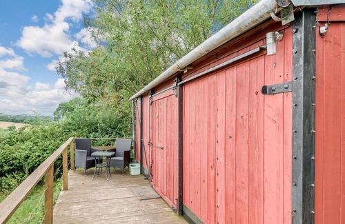 Llanvair Kilgeddin Cottage | THE OLD LMS GOODS VAN, pet friendly, with a garden in Monmouth
