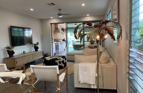 Mudjimba House | The Palm - Beachside Home with Heated Pool, Cinema & Games Room