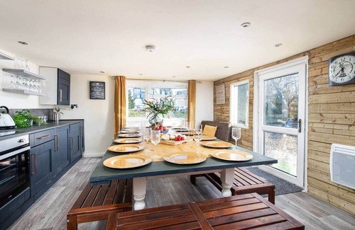 Wick House | The Pine Lodge with Hot Tub & Games Room
