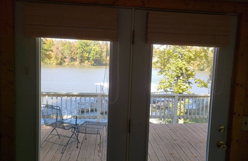 Cannelton Cabin | The Point is a waterfront rental with covered boat dock at Rocky Point Indiana