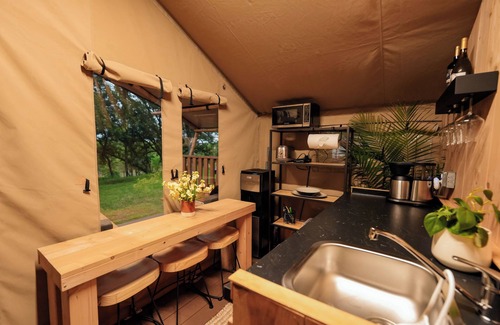 San Saba Cabin | The River Tent at Hilla Ranch Glamping