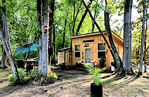 Clare County Cabin | The Riverbend Retreat – Off-Grid Serenity on the Muskegon River