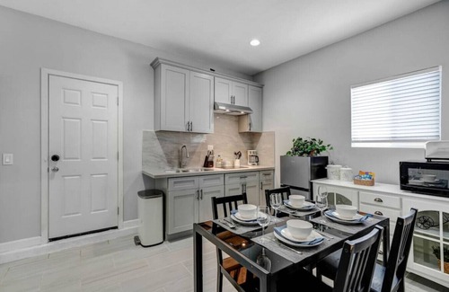South el Monte House | The South El Monte Solitude: 2BR Retreat with Enchanting Patio, 55" TV, and Effortless Parking!