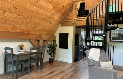 Dahlonega Cabin | The Tiny Mansion: New A-Frame! Secluded, Great Getaway in Dahlonega!