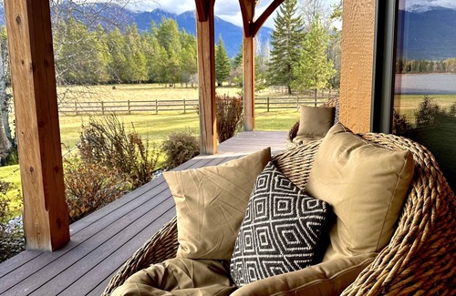 Bigfork House | The "Wandering Coyote" riverfront home located on the Swan River in Bigfork, MT.
