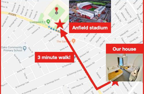 Anfield Apartment | The World Famous Henderson House FREE PARKING