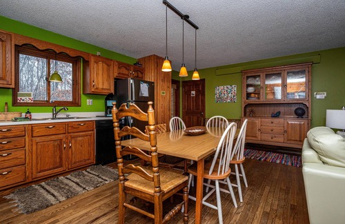 Morgantown House | Thirty wooded acres, secluded, private five-acre lake, hot tub.