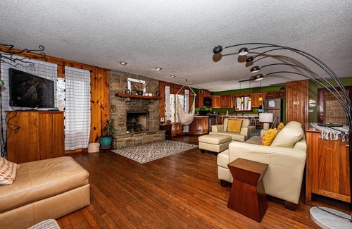 Morgantown House | Thirty wooded acres, secluded, private five-acre lake, hot tub.