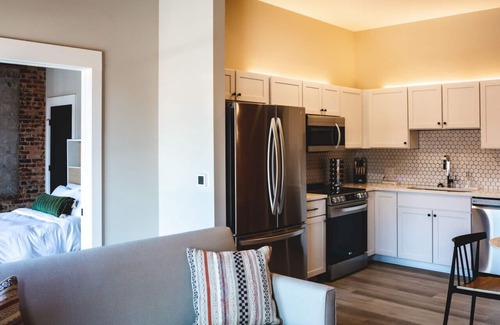 Jonesville Apartment | Three Trails Downtown Elkin, 1 Bedroom, Main St View