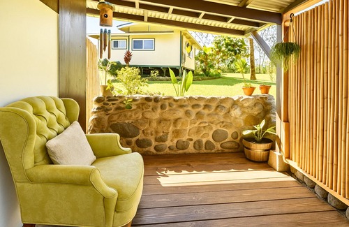 Papaaloa Cabin | Tiny Cottage 1 Bed Ensuite Bath Sunrise Ocean View, Farm Cottage W/Sunrise & Ocean Views