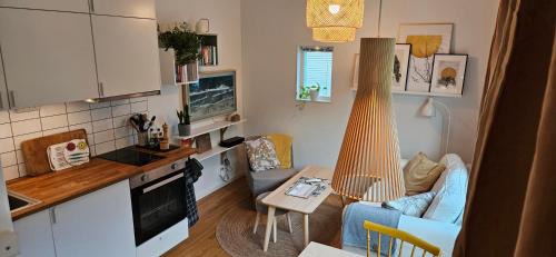 Savedalen House | Tiny grey house with loft, 15 min from city center