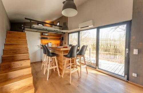 Buhlau House | TinyHousebeiDresden unser größtes winziges Häuschen für bis zu 7 Personen, Kaminofen, große Terrasse - Nähe Sächsische Schweiz