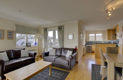 Brora Apartment | Top-floor, two-bedroom golf apartment with views over the famous James Braid Brora Golf Course